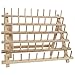 Threadart 60 Spool Cone Wood Thread Rack | Made of Hardwood, Sturdy, Freestanding or Wall Mount | Fits Mini-King Size Cones & Most Spools | For Sewing, Embroidery, Quilting, & Specialty Thread Storage