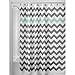 iDesign Chevron Shower Curtain, 54 x 78, Gray/Aruba