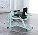 Soozier Adjustable Leg Curl Machine - White/Black