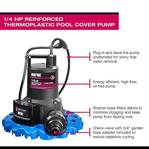 Wayne 57729WYNP WAPC250 Pool Cover Pump, Blue Pricepulse