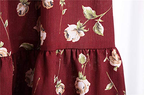 Lowprofile Chiffon Dress with Bow Tie Women Loose Bell Sleeve Lightwight Vintage Boho Midi Dress