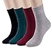 Eternities 4 Pack Women's Winter Knit Warm Thick Thermal Wool Crew Socks Casual