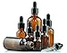 erioctry 5ML/10ML Amber Glass Essential Oil Bottles and Eyed Dropper Black Caps Makeup Cosmetic Sample Container Bottle for Essential Oil Aromatherapy Use(Pack of 12) (10ML)