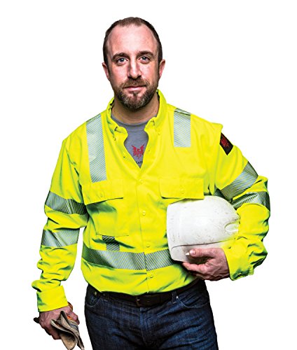 DRIFIRE CAT2 Hi-Vis 12cal Flame Resistant Utility Shirt, SIZE: XL