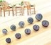 ALIMITOPIA 40pcs Furniture Felt Pad Heavy Duty Nail-on Chiar Slider Glide Pad Floor Protector for Wooden Furniture Chair Tables Leg Feet(Φ28mm or 1.1