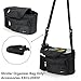 Lavievert Functional Stroller Organizer Diaper Bag Back Seat Car Organizer with Bottle Holders for Traveling or Outings