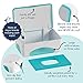 hiccapop Diaper Wipes Dispenser Baby Wipes Case | Baby Wipe Holder Keeps Wipes Fresh | Non-Slip, Easy Open & Close Wipe Container (Tahitian Blue)