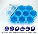 Silicone Baby Food Freezer Tray - Multipurpose Container to Freeze and Store Homemade Baby Food, Herbs, Ice Cubes, etc. - BPA Free 100% Platinum Silicone - No Plastic (Blue)
