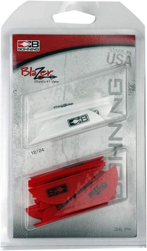 Bohning Blazer Vane Combo 36 Pack, White and Neon Orange, White and Neon Orange : Sports & Outdoors