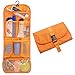 Hanging Travel Toiletry Bags Cosmetic Pouch Handbag Waterproof Compact Toiltry organizer Christmas Gifts Orange (1 Orange)
