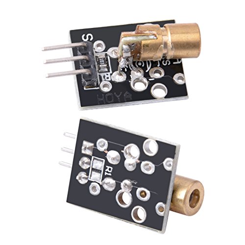 6 Pcs KY-008 Laser Dot Diode Copper Head Sensor Module for Arduino