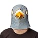Ylovetoys Halloween Mask Pigeon Costume Head Mask Novelty Halloween Costume Party Masks Funny Latex Animal Head Mask Grey