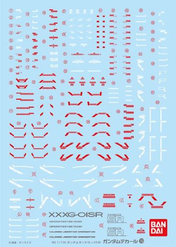 Bandai Hobby GD-99 MG Sandrock Ver. EW Bandai Decal Action Figure (Bag/6)