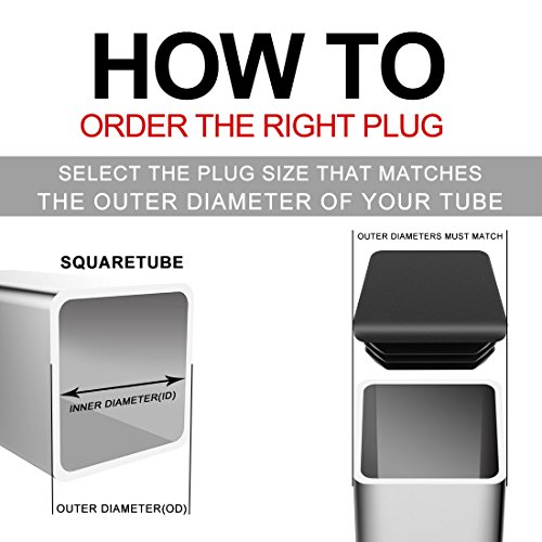 4 Pack+Square+Tubing+Plastic+Finishing