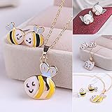 Costume jewelry Crystal Choker Pendant Statement Chain Charm Necklace and Earrings Sets