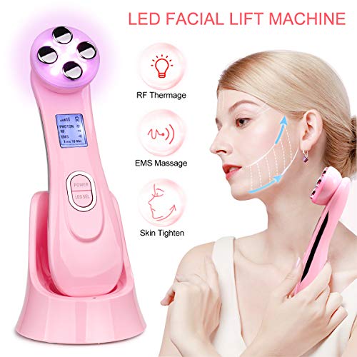 Machine for Facial Massager 5 in 1 Color Light Face Toning Machine Anti