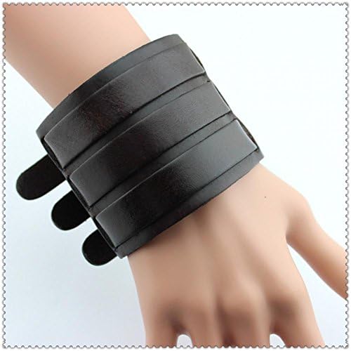 Trend Leader PS043 factory direct Linkin Park American Punk Gothic Rock ultra wide simple leather bracelet