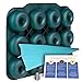 Large Luxury Silicone Donut Pan - BPA-Free, SUPER-NON-STICK, 12 Full Size Doughnut Mold, Bagel Pan with Bonus Pastry Bag and Recipe Card.