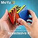 Leoie 8x8 Magic Puzzle Cube Twist Puzzle Speed Cube Adult Kids Educational Toy Gift Competition Game black base