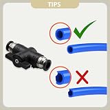 Bwintech 2 Pcs 6mm Pneumatic Ball Valve Push to Connect Fittings BUC view 6