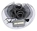 Feather Fabric Flower Fascinator Hair Clip Hat (BLACK)