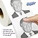 Gagster Donald Trump Toilet Paper Roll - 3 Ply Funny Novelty Bathroom Tissue Gag - 200 Sheets Per Roll - Joke Gifts - Prank Gift for Adults Black and White Printed Sheets - Make Your Butt Laugh