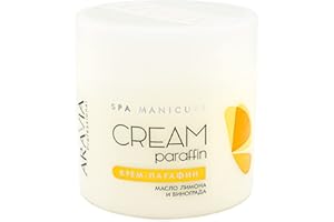 ARAVIA Paraffin Cream for Hands and Foot Care with Lemon Oil and Grape Seed Oil | Cold Method of Paraffin Therapy | 300 ml 10.1 Fl Oz