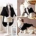 Handsome Prince Cat Bridegroom Wedding Tuxedo Faux Twinset Small Dog Formal Attire Party Birthday Holiday Outfit Halloween Costume (Black Tuxedo, Medium)