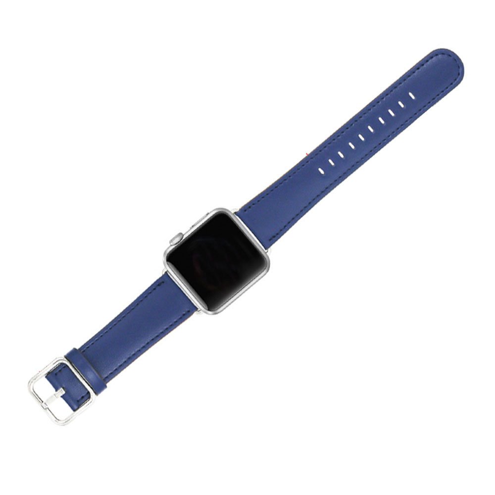 Apple Watch Band 42mm - Genuine Leather iWatch Band Replacement for Apple Watch Series 3/2/1 (Blue)