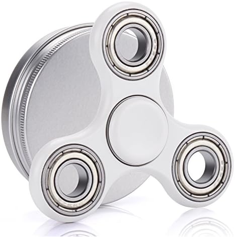 DWJ Fidget Hand Spinners Stress Reducer Toy for Killing Time and Stress Relief-Best for EDC Focus, ADHD Anxiety Adult Children (White)