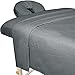 ForPro Premium Flannel 3-Piece Massage Sheet Set, Cool Grey