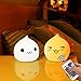 Silicone Night Light, Umiwe Cartoon Children Night Light Rechargeable Night Lamp with Remote Control for Baby Kids Bedroom Nursery Birthday Gift (Waterdrop A)