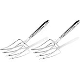 All-Clad Specialty Stainless Steel Kitchen Gadgets 2 Piece Set, Turkey Forks Kitchen Tools, Kitchen Hacks Silver