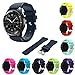Midenso Bands for Samsung Gear S3 Frontier/Classic/Moto 360 2nd Gen 46mm Watch Silicone Bracelet, Sports Silicone Band Strap Replacement Wristband for Samsung Gear S3 Frontier / S3 Classic (White)