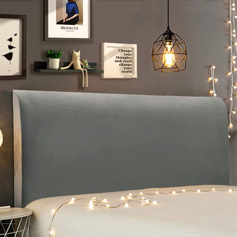 AZMANI Fodera Elastica Per Testiera Letto, Copertura Premium Morbida In Poliestere, Misure Da 120 A 200 Cm, Protezione All-Inclusive (Colore C, 180cm)