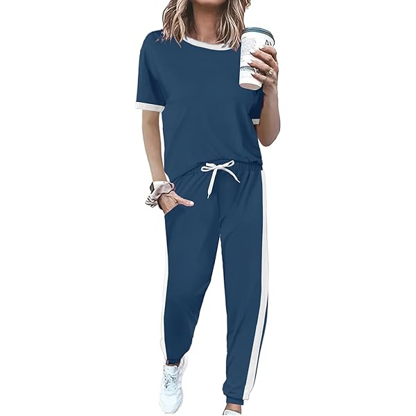 Amazon.com: KAJXZ Women's 2 Piece Lounge Sets Slim Fit Short
