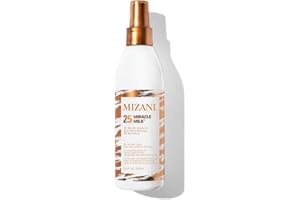 Mizani 25 Benefit Miracle Milk Leave in Conditioner - Heat Protectant & Detangler Spray, With Coconut Oil, For Frizzy & Curly Hair