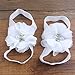 Miugle Baby Chiffon Pearl Diamond Flower Barefoot Sandals Foot Jewelry Baby Shoes