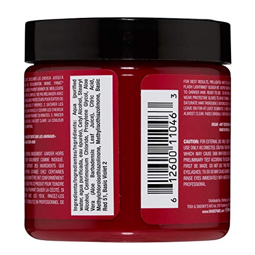 MANIC PANIC Classic Cleo Rose Semi Permanent Hair Color - Warm Magenta Pink Hair Dye for Women & Men That Lasts 4-6 Weeks - Vegan, Ammonia & Cruelty-Free - Create & Mix Custom Shades (4oz)