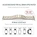 Simpeak Business Band Compatible with Apple Watch Series 10(42mm) Series 9 8 7 (41mm) 6 SE 5 4 (40mm) 3 2 1 (38mm), Women Men Stainless Steel Band Strap Compatible with iWatch 42mm 41mm 40mm 38mm