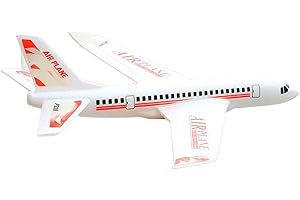 SM SunniMix Foam Airplane Flying Toy Lightweight Aviation Glider EPP Foam Aircraft Manual Throwing Plane for Beach Outdoor Sports Games, Red