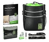 Dog Treat Bag - Dog Training Treat Pouch DogCareCompany - With an Adjustable Waist Belt, Shoulder Strap and a Clip - Whistle for dogs,Carabiners,Ebook - Built -in Poop Bag Dispenser