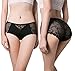 QOVOQ Women's Lace Panties,Soft Lace Underwear Seamless Briefs Sexy Mid Rise Panties for Women