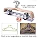 JS HANGER Wooden Pant Hangers, 5-Pack Light Weight Wood Skirt Hangers with Anti-Rust Hook and 2-Adjustable Clips