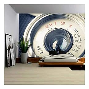 Close Up of Old Camera, Vintage Style - Removable Wall Mural | Self-Adhesive Large Wallpaper - 66x96 inches