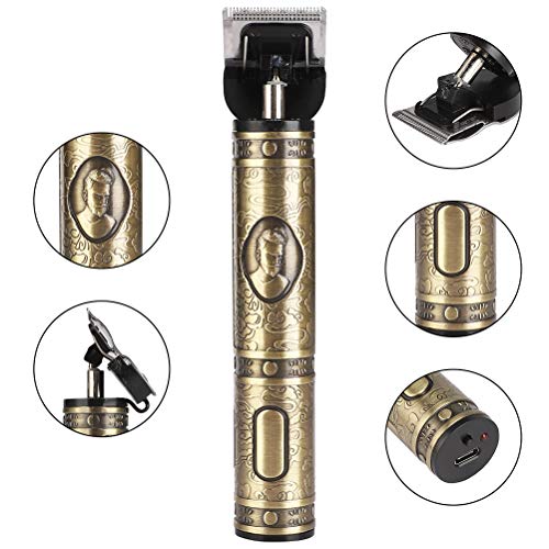 YOUKUKE Hair Clipper for Men Electric Pro Clippers Barber Accessories Grooming Waterproof Rechargeable Cordless Close Cutting T-Blade Trimmer Baldhead Clipper