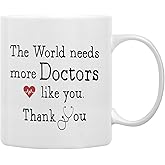 QASHWEY Doctor Mug, Doctor Gifts Coffee Mugs, DoctorAppreciation Gifts, Doctors Tea Cup Gift for Women Men, The World Needs More Doctors Like You DoctorCoffee Cups Ceramic 11oz