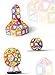Cre8tive Toys Magnetic Building Tiles Set with Carousel, 52 Pieces