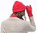 3 Piece Hat, Scarf & Glove Women's Winter Set,Red