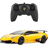 RASTAR 39000 1/24 Lamborghini RC Car - Ideal Gifts for Play & Display - Officially Licensed Toy Car Model with Remote Controller for Kids, Teens & Adults - Yellow